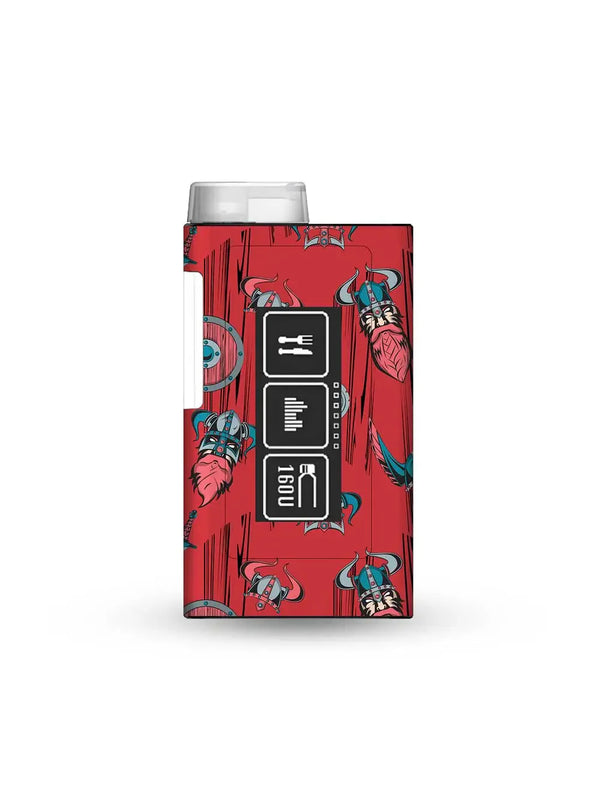 mylife ypsopump insulin pump sticker with Saga of Steel design for bold and durable looking diabetes device customization