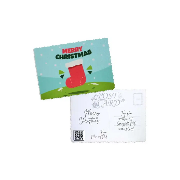 Elegant Christmas Postcard - Kaio-Cards