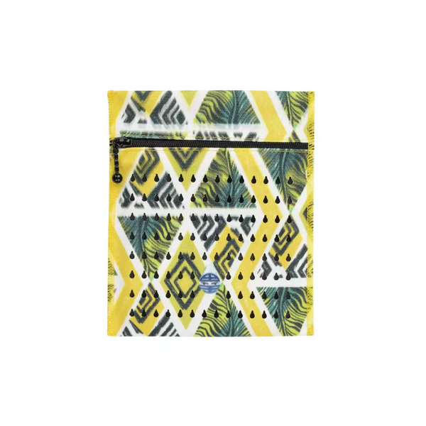 Insulin cooling wallet with vibrant geometric design, lightweight and travel-friendly.