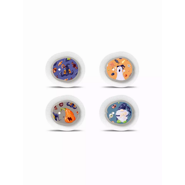 Dexcom G7 CGM Sensor Stickers Halloween Edition set of four.