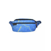 Blue fanny pack with lightning pattern designed for diabetics, featuring insulin cooling system and adjustable waistband.