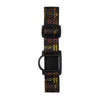 GlucoMen Day CGM adjustable armband with colorful tribal patterns and black sensor holder