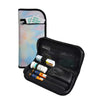 Diabetic travel case with insulin pen and glucose meter storage in summer vibes design.