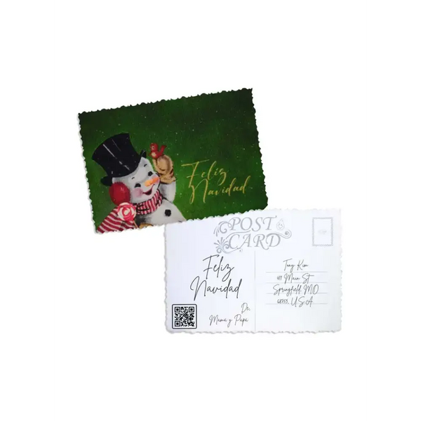 Elegant Christmas Postcard - Kaio-Cards