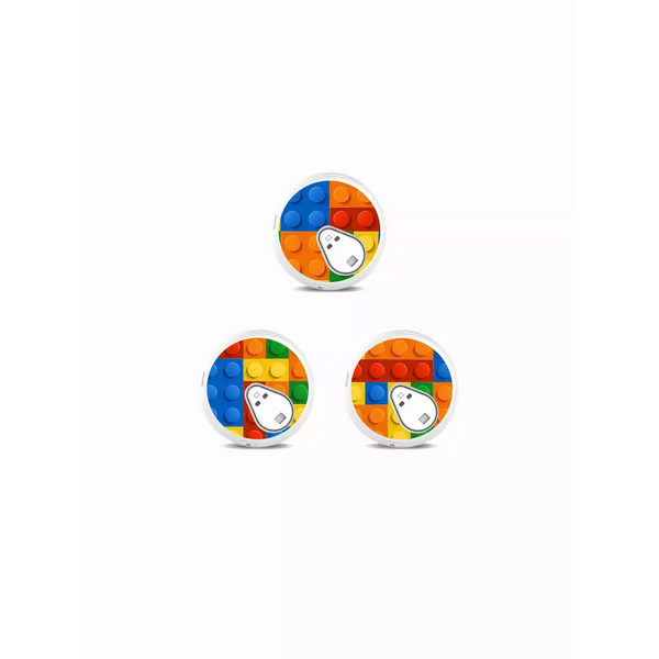 Sinocare iCan i3 CGM Stickers in Fun Vibes Lego design. Add a playful touch to your CGM sensor with Lego-inspired stickers. 3 stickers per set.