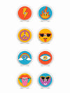 Freestyle Libre Stickers big set of 8 colorful designs on sensor.