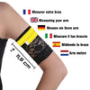 Lace armband for CGM and insulin pump, showing measuring instructions and compatibility.
