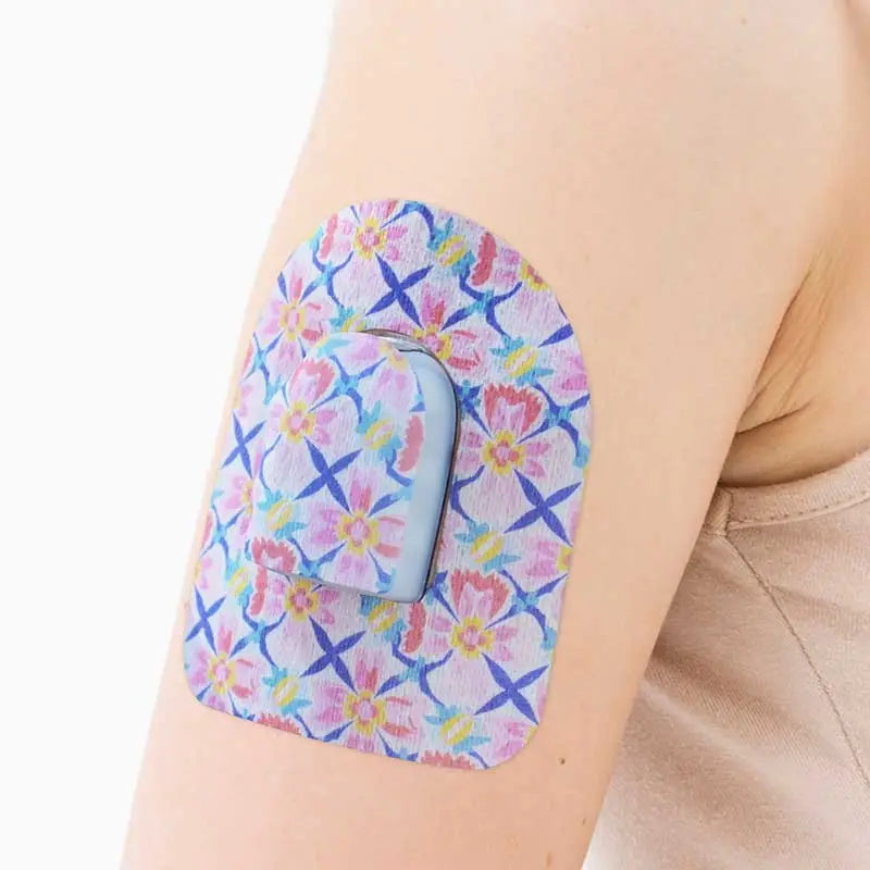 omnipod pod colorful patch on the arm Image