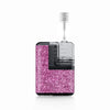 Pink Glitter sticker applied to a Tandem Mobi insulin pump