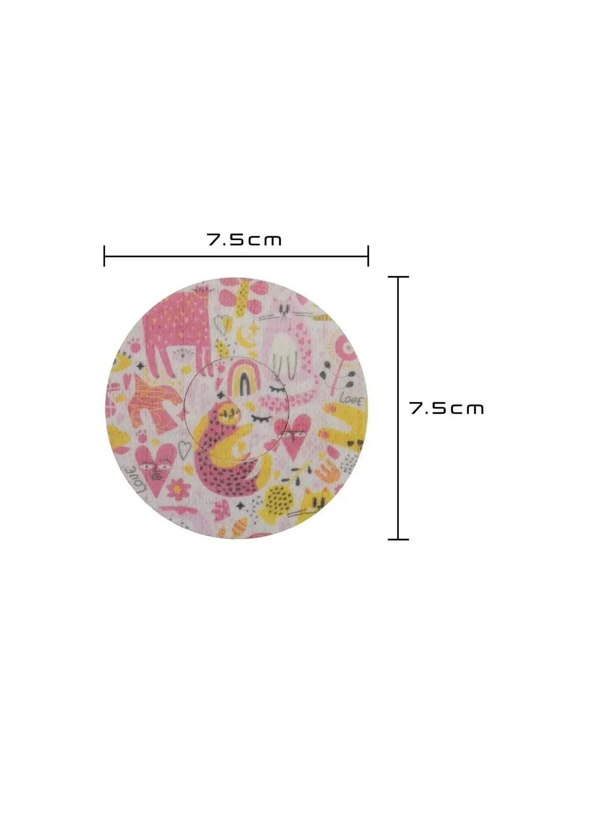 FreeStyle Libre 2 adhesive patch, Catch the Love design, size 7.5 x 7.5 cm