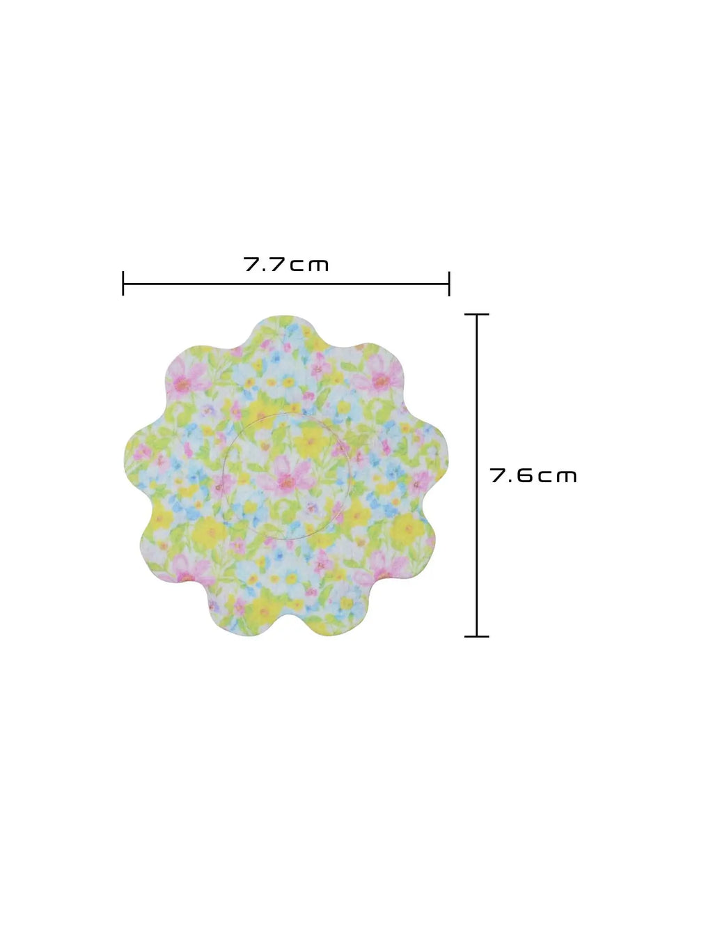 FreeStyle Libre 2 adhesive patch for kids, flower shape, size 7.7 x 7.6 cm