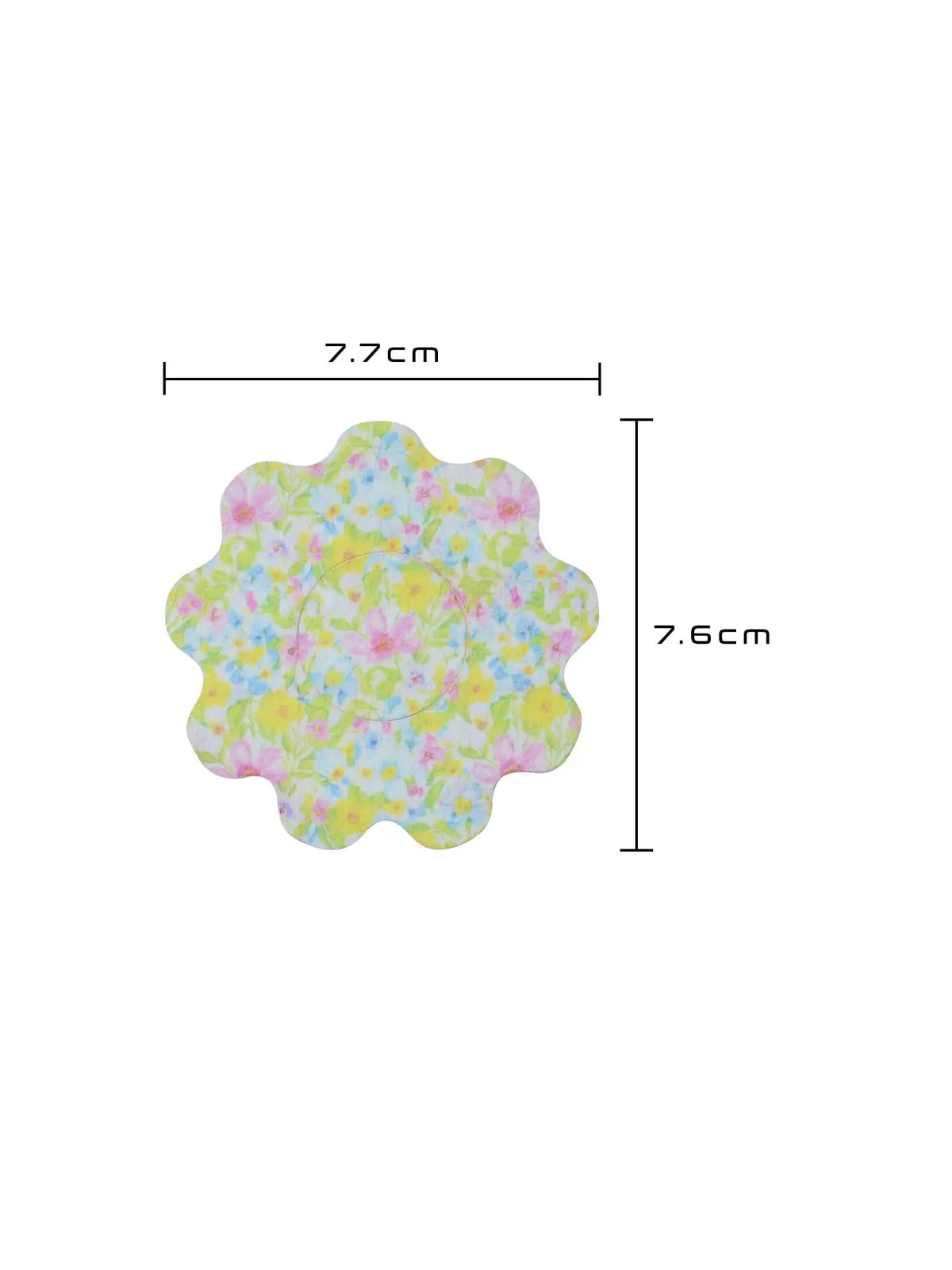FreeStyle Libre 2 adhesive patch for kids, flower shape, size 7.7 x 7.6 cm