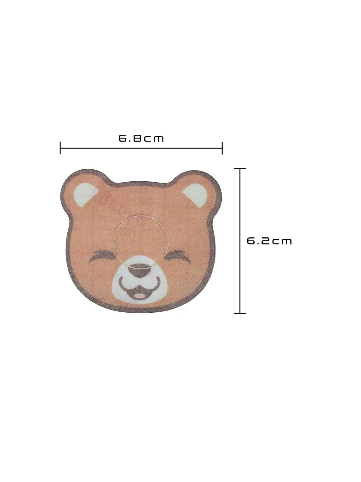 FreeStyle Libre 3 adhesive patch for kids, bear shape, size 6.8 x 6.2 cm