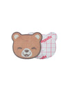 Bear-shaped kids adhesive patch for FreeStyle Libre 3 sensor back and front