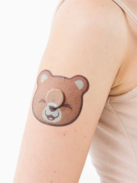 FreeStyle Libre 3 adhesive patch for kids, bear shape, on the arm