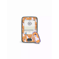 Dexcom G6 Receiver and Transmitter with Halloween Edition stickers featuring festive designs.