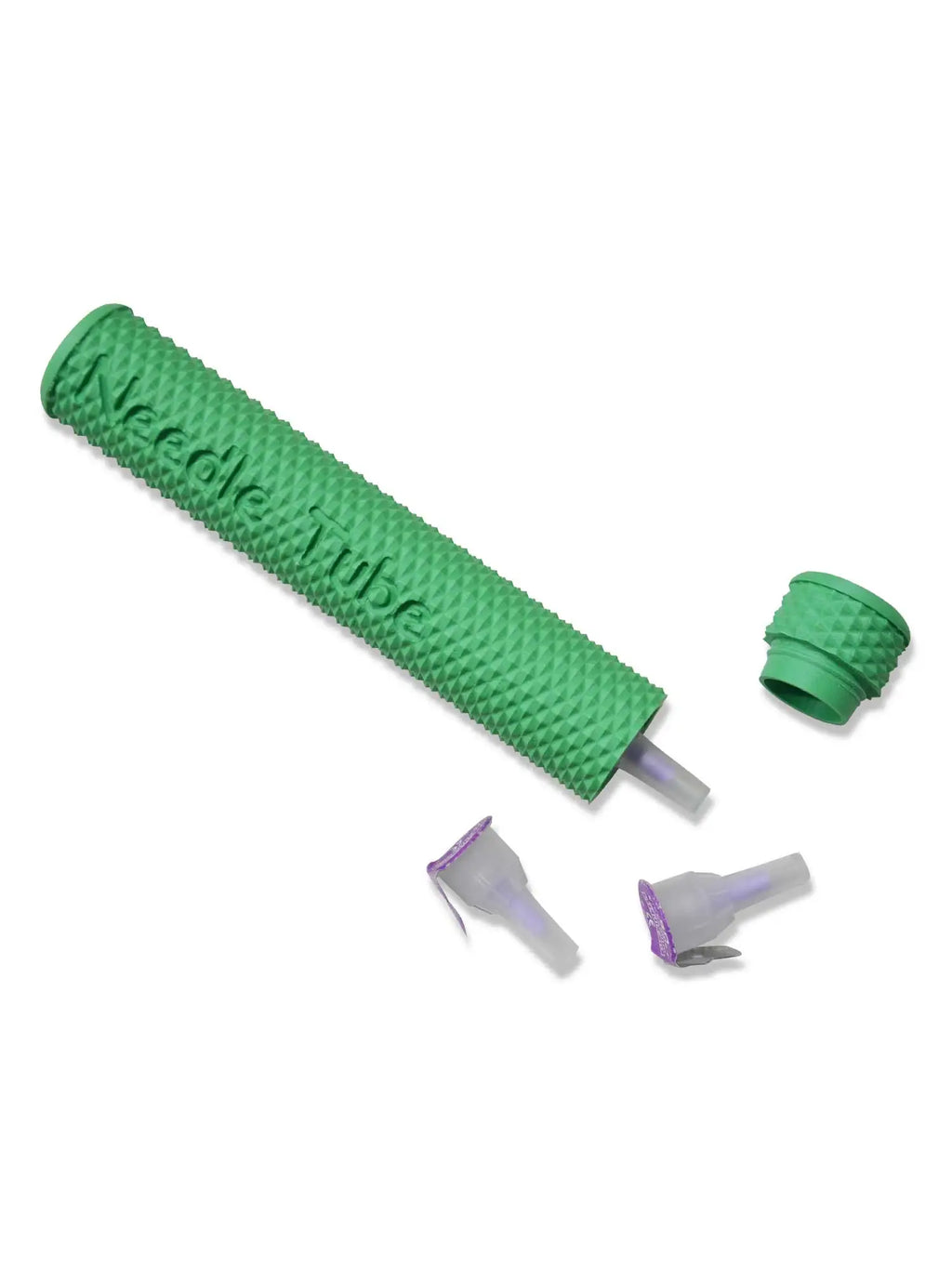 insulin pen needle storage tube forest green compact case for safe insulin pen needle storage and transport
