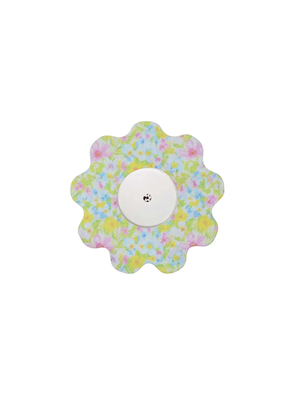 Freestyle Libre 2 flower patch front view kids CGM adhesive patch with colorful protective design