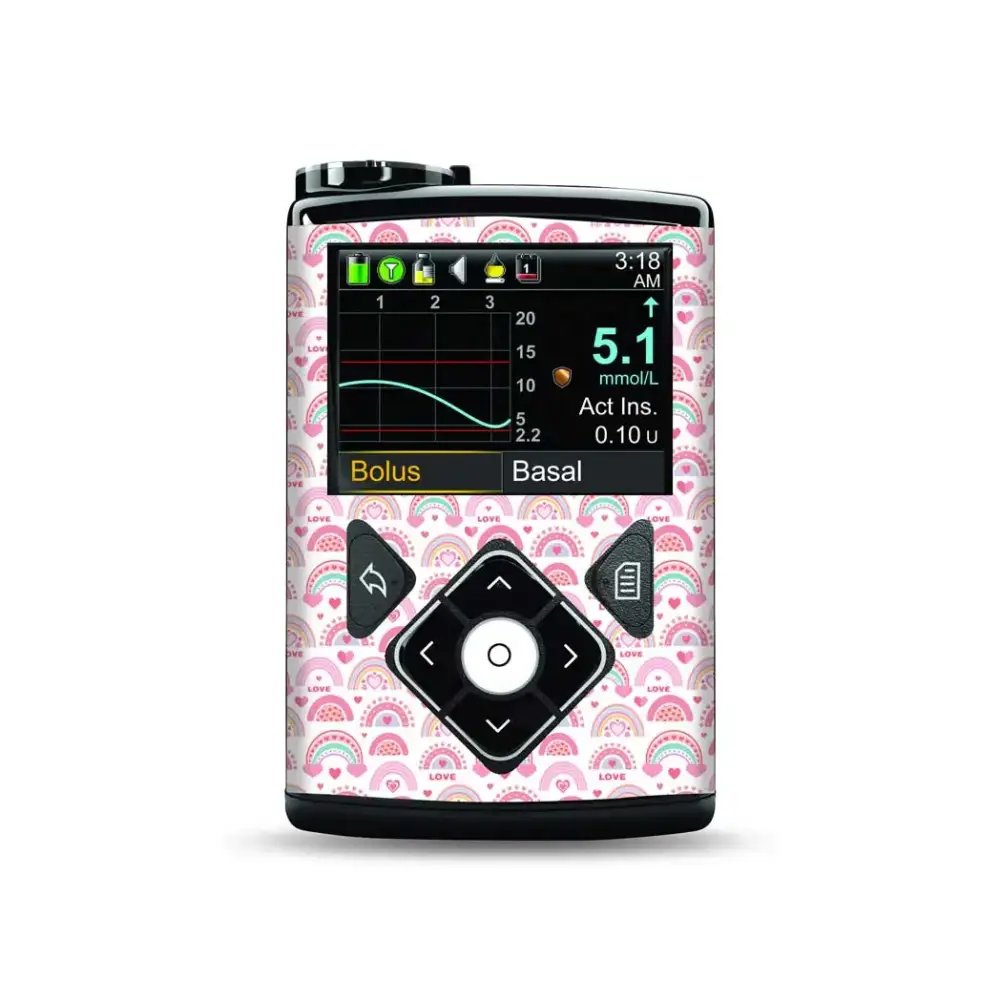 Medtronic MiniMed Insulin Pump Stickers- Valentine