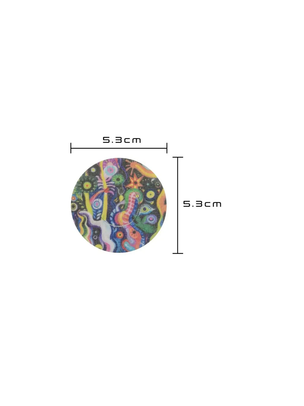 FreeStyle Libre 3 adhesive patch, Lucid Echo design, size 5.3 x 5.3 cm