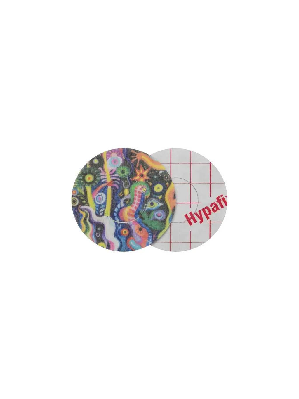 FreeStyle Libre 3 adhesive patch, Lucid Echo design, front and backing