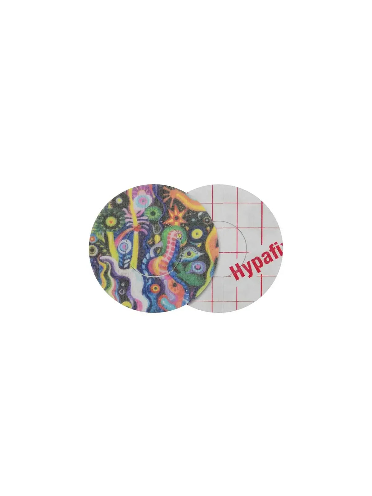 FreeStyle Libre 3 adhesive patch, Lucid Echo design, front and backing