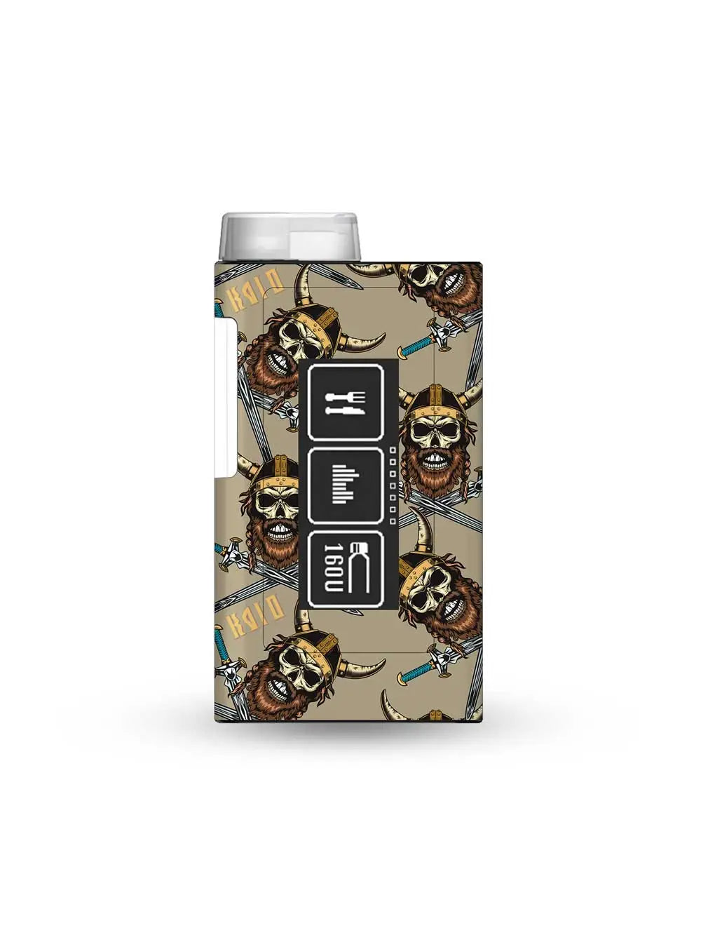 ypsopump mylife insulin pump sticker with viking strike design for strong and unique diabetes device personalization