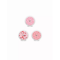 Valentine's Edition Freestyle Libre 2 Sensor Stickers with rainbow hearts, water-resistant.