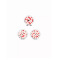 Freestyle Libre 2 Sensor Stickers Valentine Edition with rainbow hearts and love motifs for 2024.