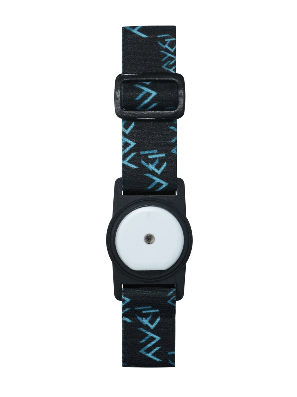 Accu-Chek SmartGuide armband front view with rotating clip and sensor