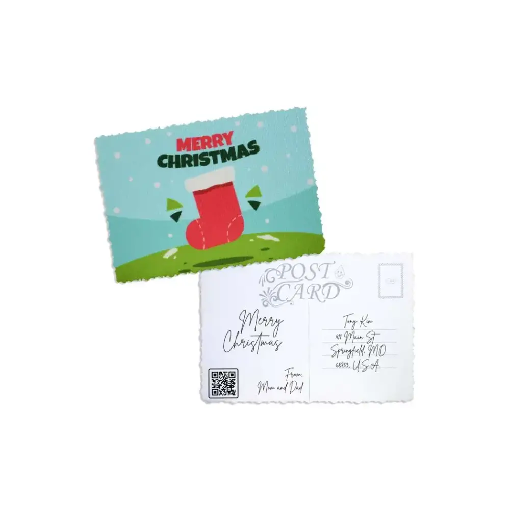 Elegant Christmas Postcard - Kaio-Cards