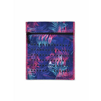 Compact Dia-Cool insulin travel case cooling wallet for 4 vials with vibrant leaf pattern and zipper closure