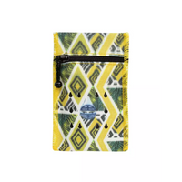 Insulin travel case cooler in yellow geometric design, Dia-Cool for one vial.