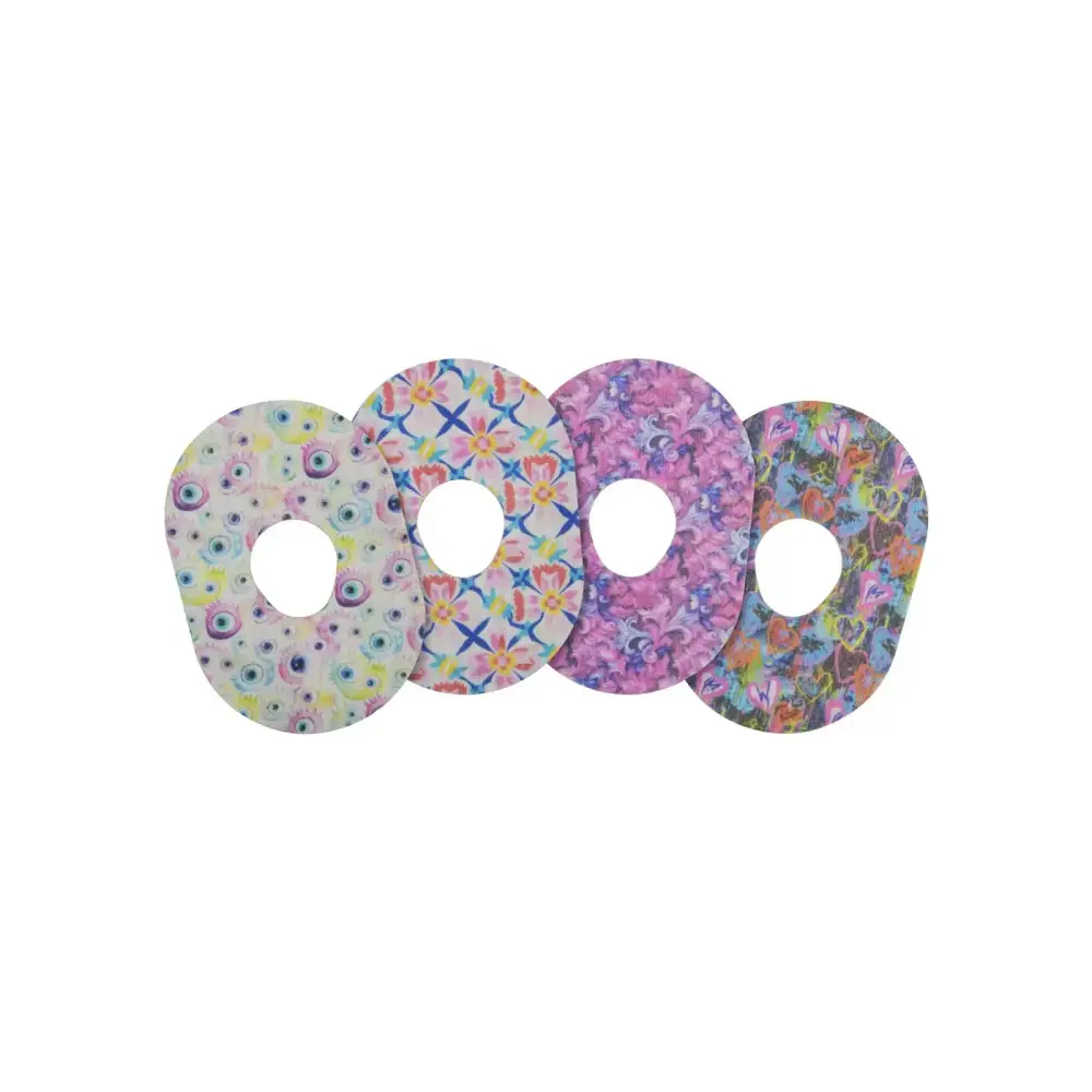 Dexcom G7 adhesive patches, Spring Series, Spring Set I, 4 designs