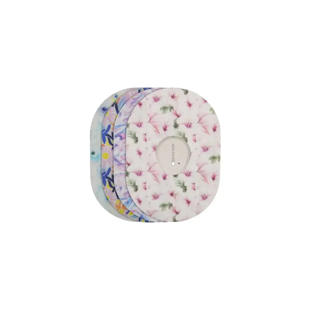 Dexcom G7 adhesive patches, Spring Series, stack of 4 designs