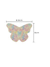Dexcom G7 butterfly shape patch dimensions, showing the cut-out shape and sensor opening for a precise fit