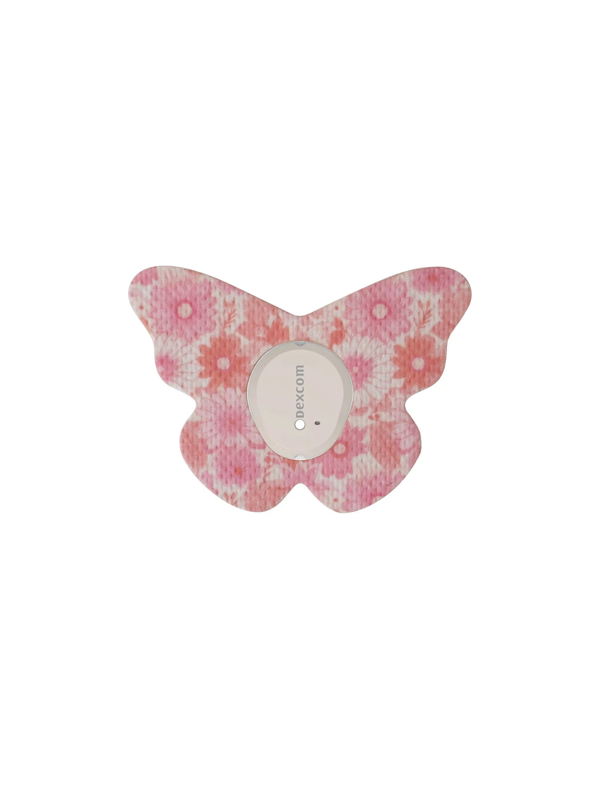 Dexcom G7 adhesive patch, butterfly shape, Flower Serenade design
