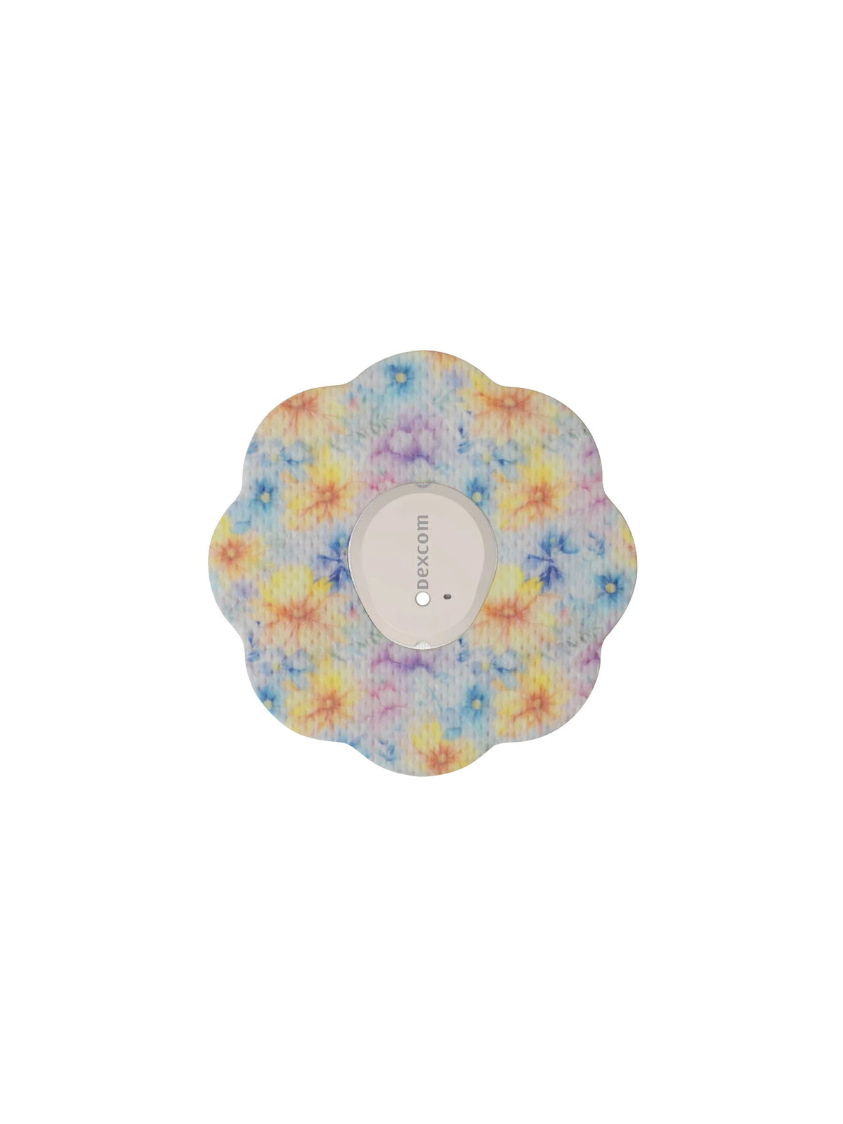 Dexcom G7 adhesive patch, cookie shape, Gardenia design