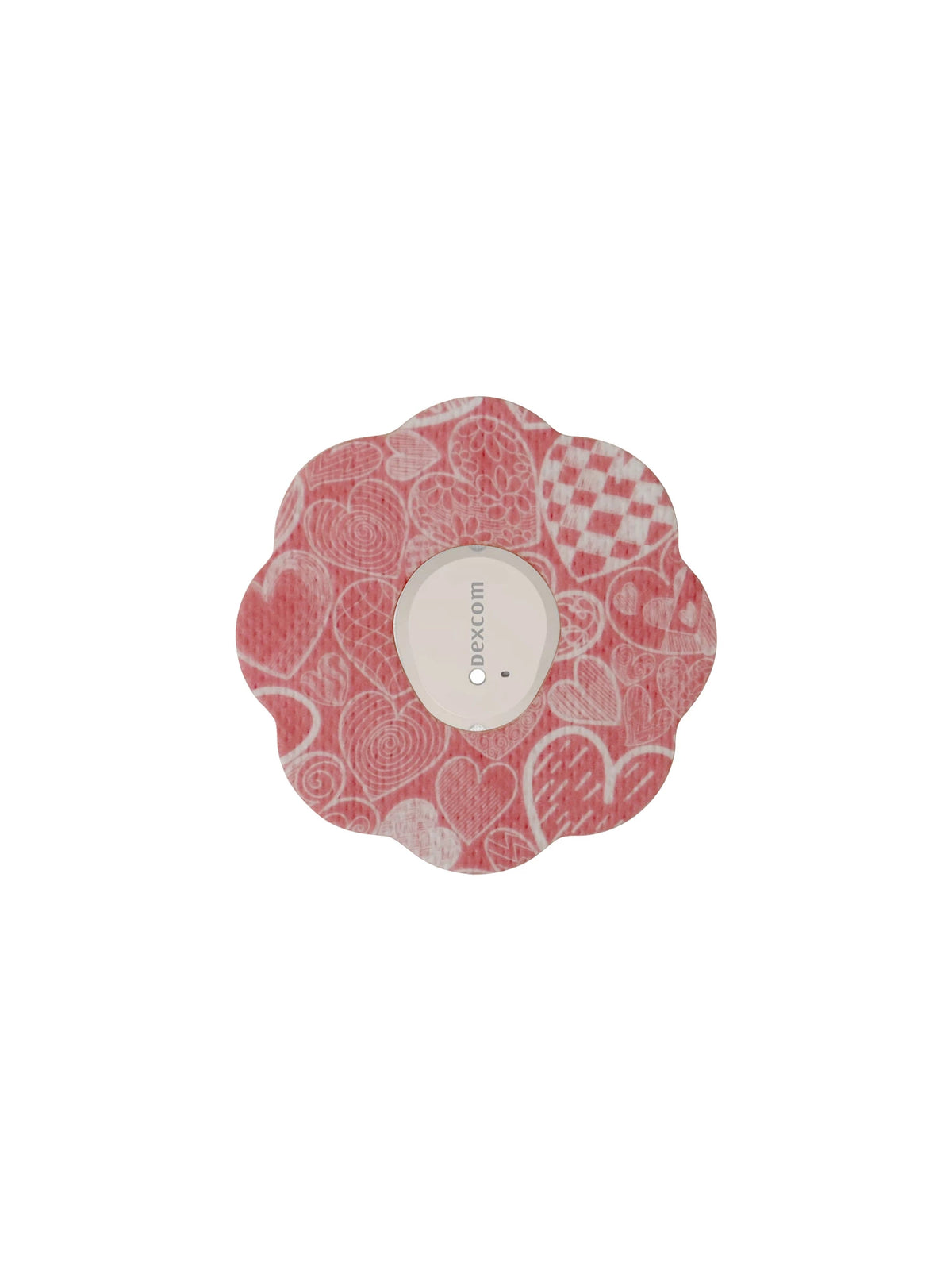 Dexcom G7 adhesive patch, cookie shape, Kind of Love design