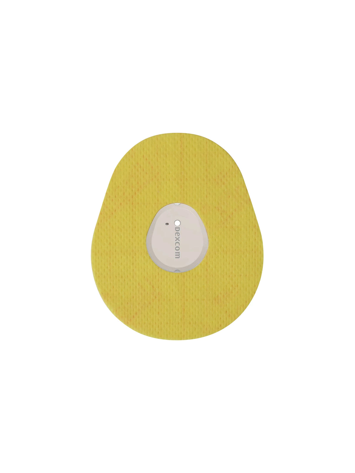 Dexcom G7 adhesive patch, drop shape, yellow