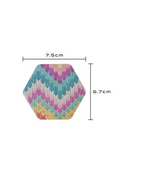 Dexcom G7 adhesive patch, hexagonal shape, size 7.5 x 6.7 cm