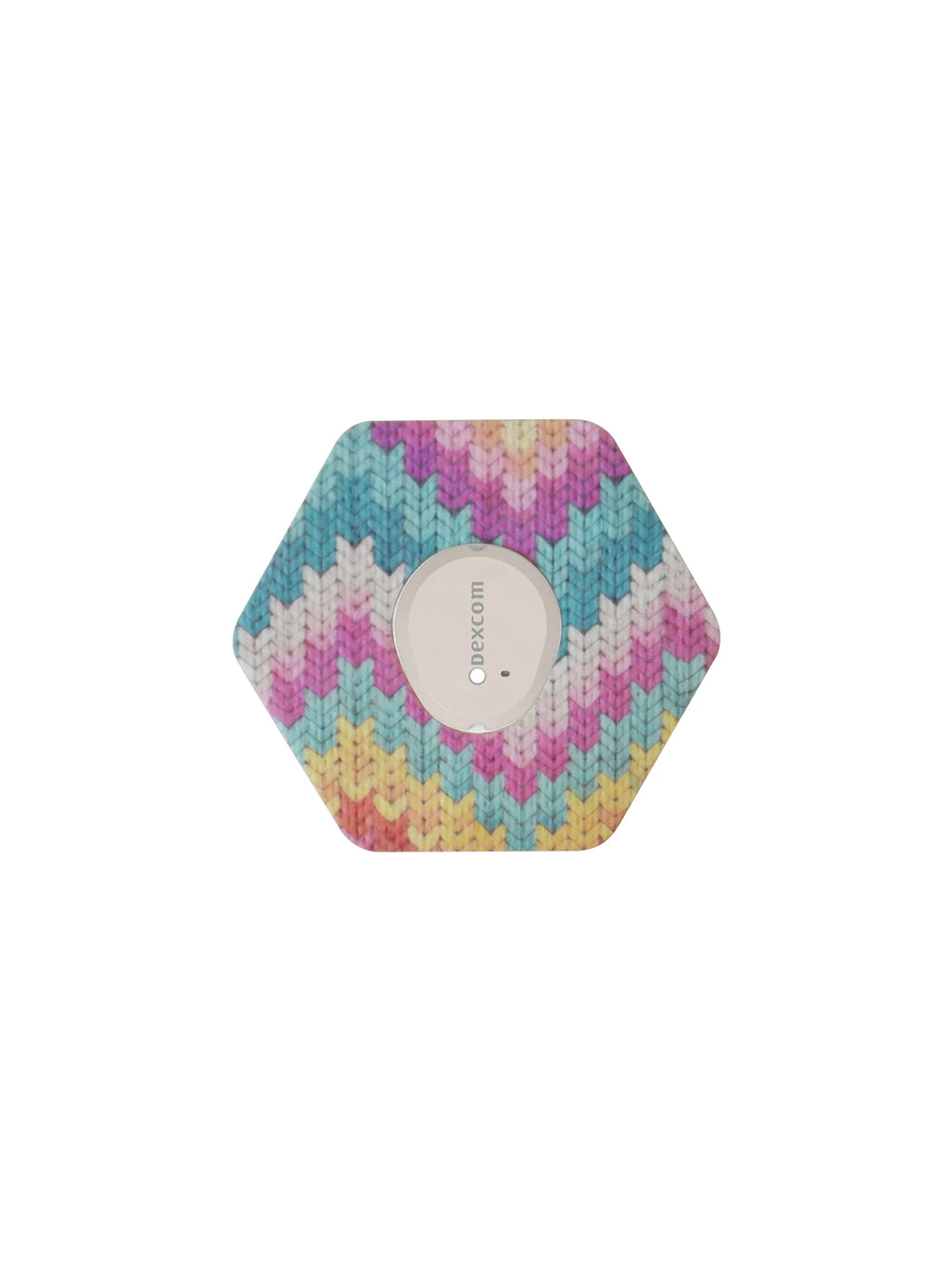 Dexcom G7 adhesive patch, hexagonal shape, Mosaic Drift design