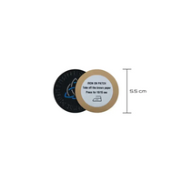 Viking-themed diabetes awareness iron-on patch with Triquerta symbol, 5.5 cm diameter.