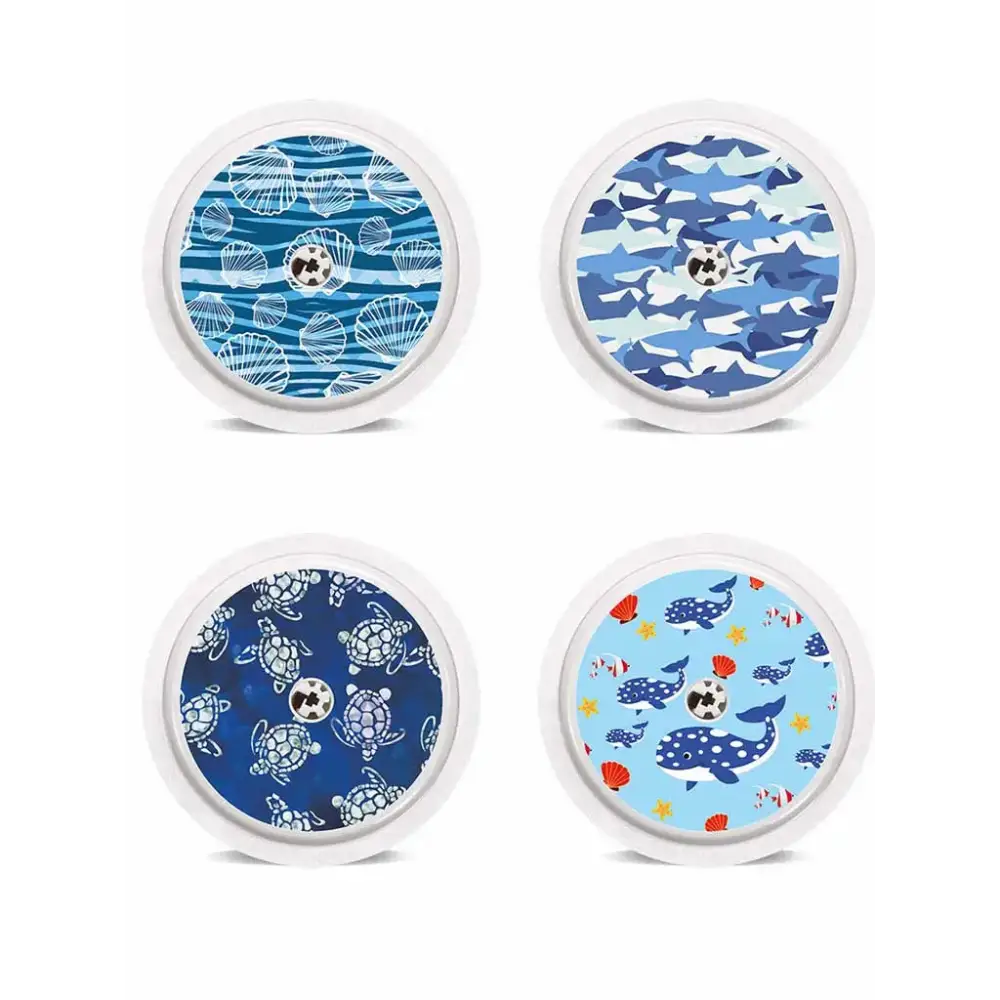 Freestyle Libre 1 & 2 stickers with lovely animal designs on a CGM sensor.