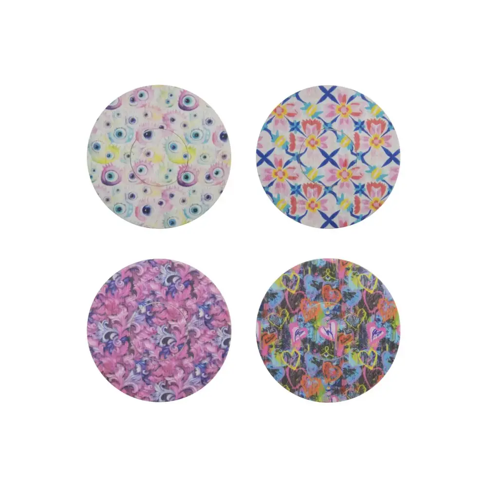 FreeStyle Libre 2 adhesive patches, Spring Series, 4 designs side by side