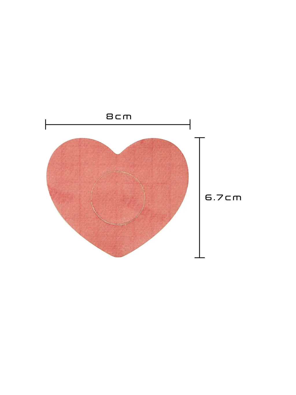 FreeStyle Libre 2 adhesive patch for kids, heart shape, size 8 x 6.7 cm
