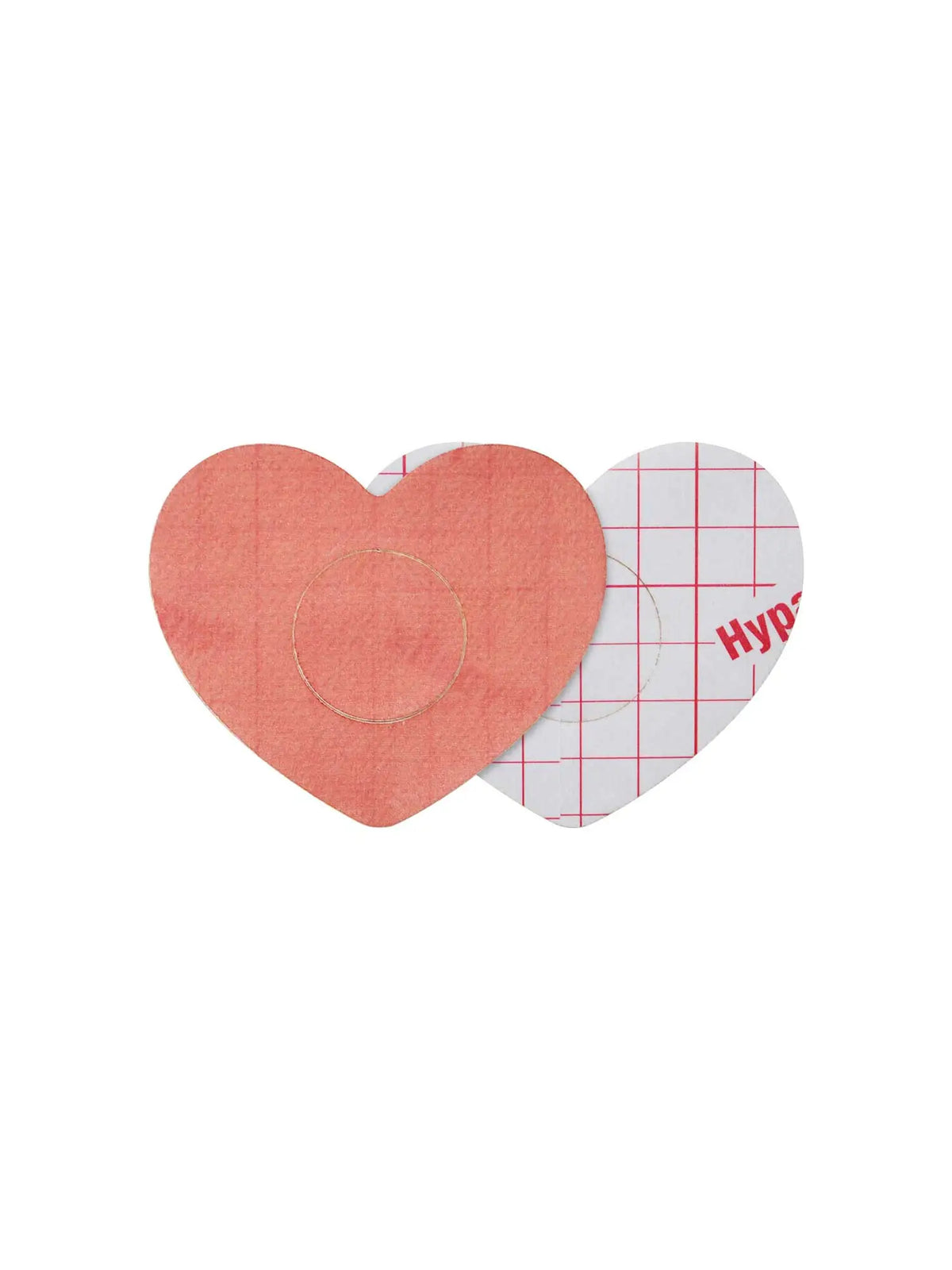 FreeStyle Libre 2 adhesive patch for kids, heart shape, front and backing