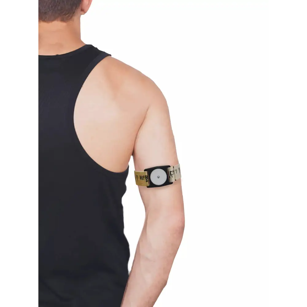 Freestyle Libre 2 Dia-Style Viking Edition Armband with stickers, adjustable and comfortable for glucose sensor.