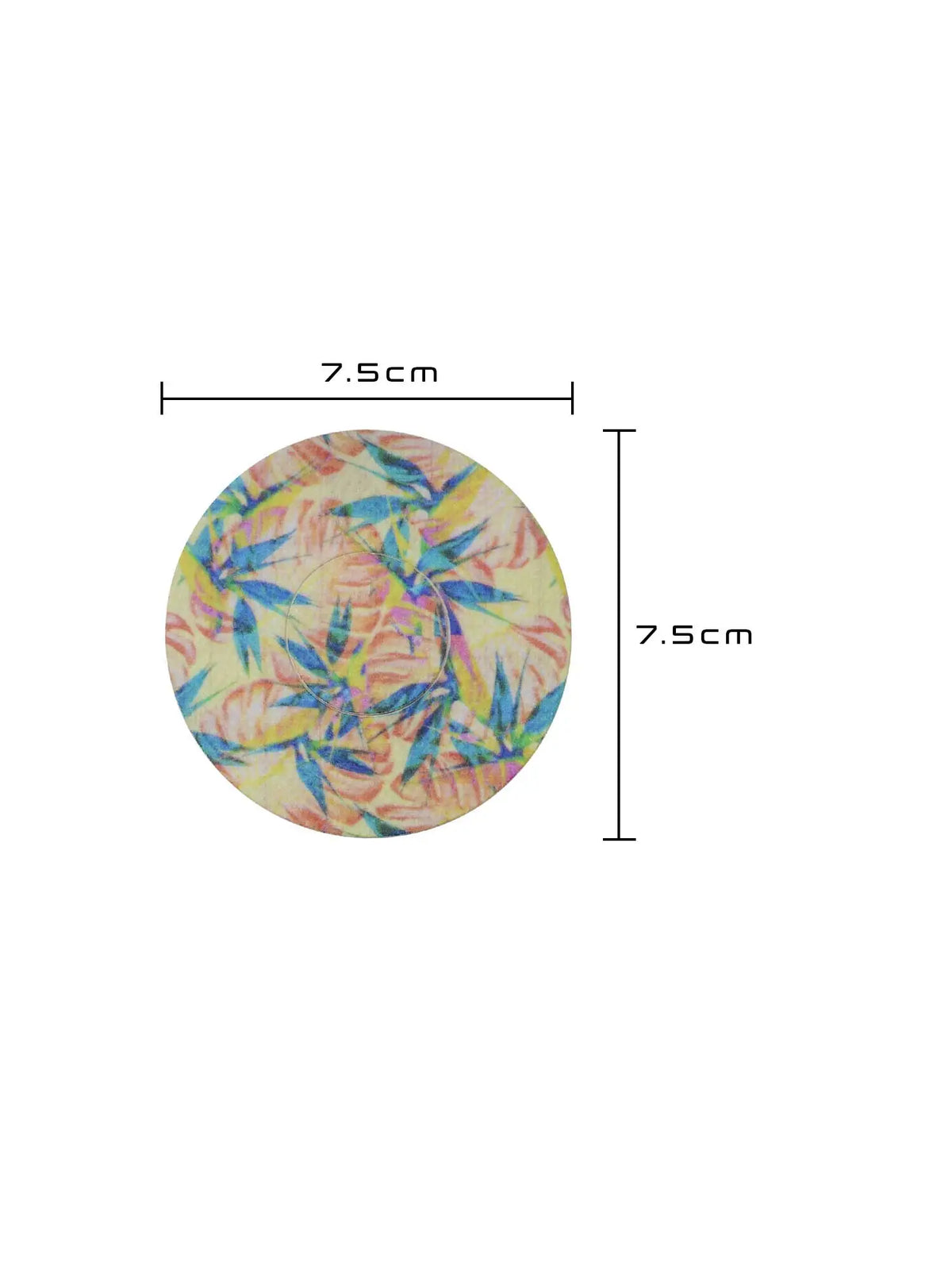 FreeStyle Libre 2 adhesive patch, Tequila Sunrise design, size 7.5 x 7.5 cm