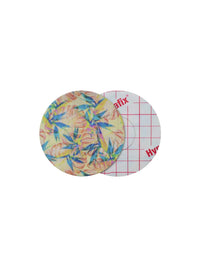 FreeStyle Libre 2 adhesive patch, Tequila Sunrise design, front and backing